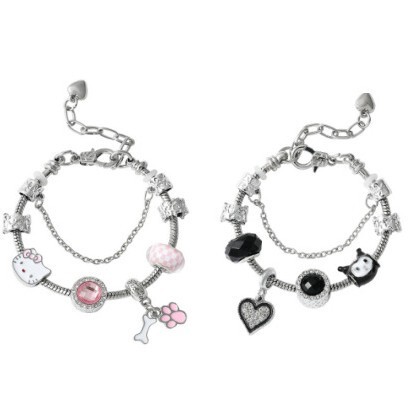 Japanese-Style Cartoon Anime Sanrio New Hello Kitty Kuromi Bracelet Pan Family Combination Best Friend Gift Jewelry for Women Japanese-Style Cartoon Anime Sanrio New Hello Kitty Kuromi Bracelet Pan Family Combination Best Friend Gift Jewelry for Women