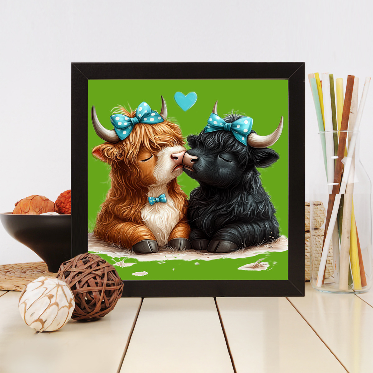 Pegatinas de diamantes, pinturas de diamantes, parejas, vacas, pegatinas hechas a mano, pinturas de diamantes, pegatinas de resina de alta calidad para niños, artefactos de descompresión de bricolaje