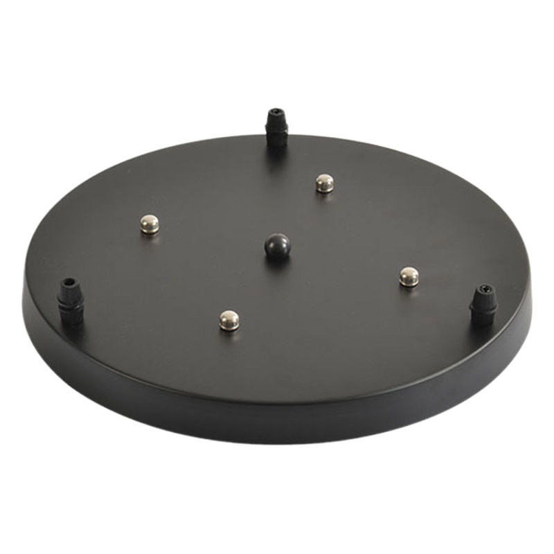 Accesorios de caja de techo de disco largo negro blanco de tres cabezas de cuatro cabezas lámpara de comedor lámpara de iluminación del hogar Placa de combinación