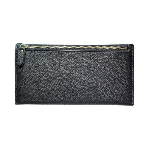 真皮长款钱包女头层牛皮薄钱夹多卡位卡包简约休闲拉链女士手机包