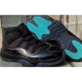 Black, blue and purple high tops