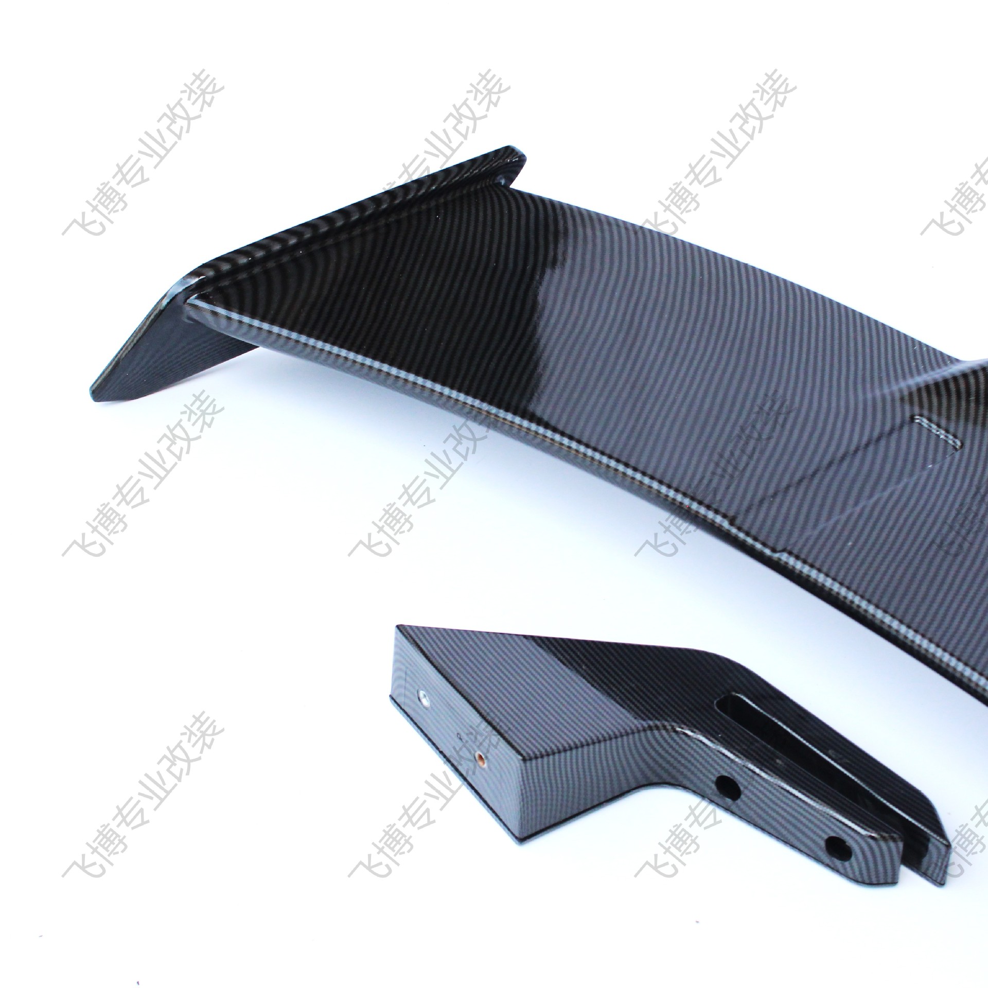 Suitable for Bmw, Audi and Mercedes-Benz Carbon Fiber Car Modification Large Rear Wing and Decorative Three-Catch Universal Aircraft Wing