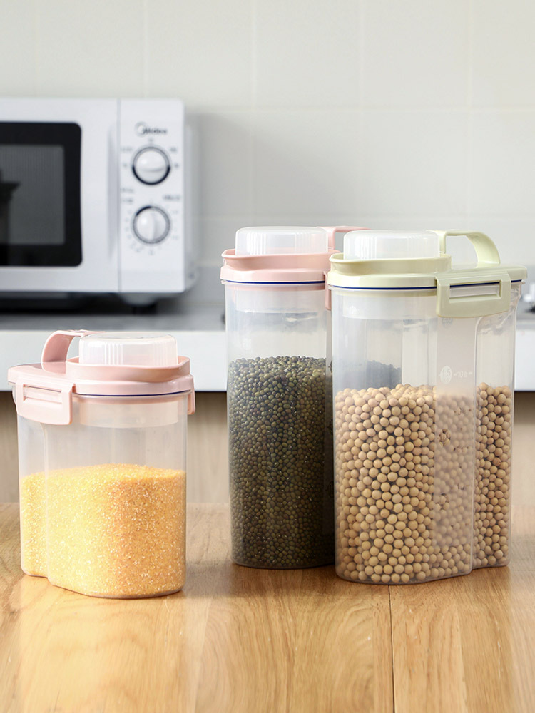密封罐食品級廚房五谷雜糧收納盒儲物罐大號透明糧食儲存罐