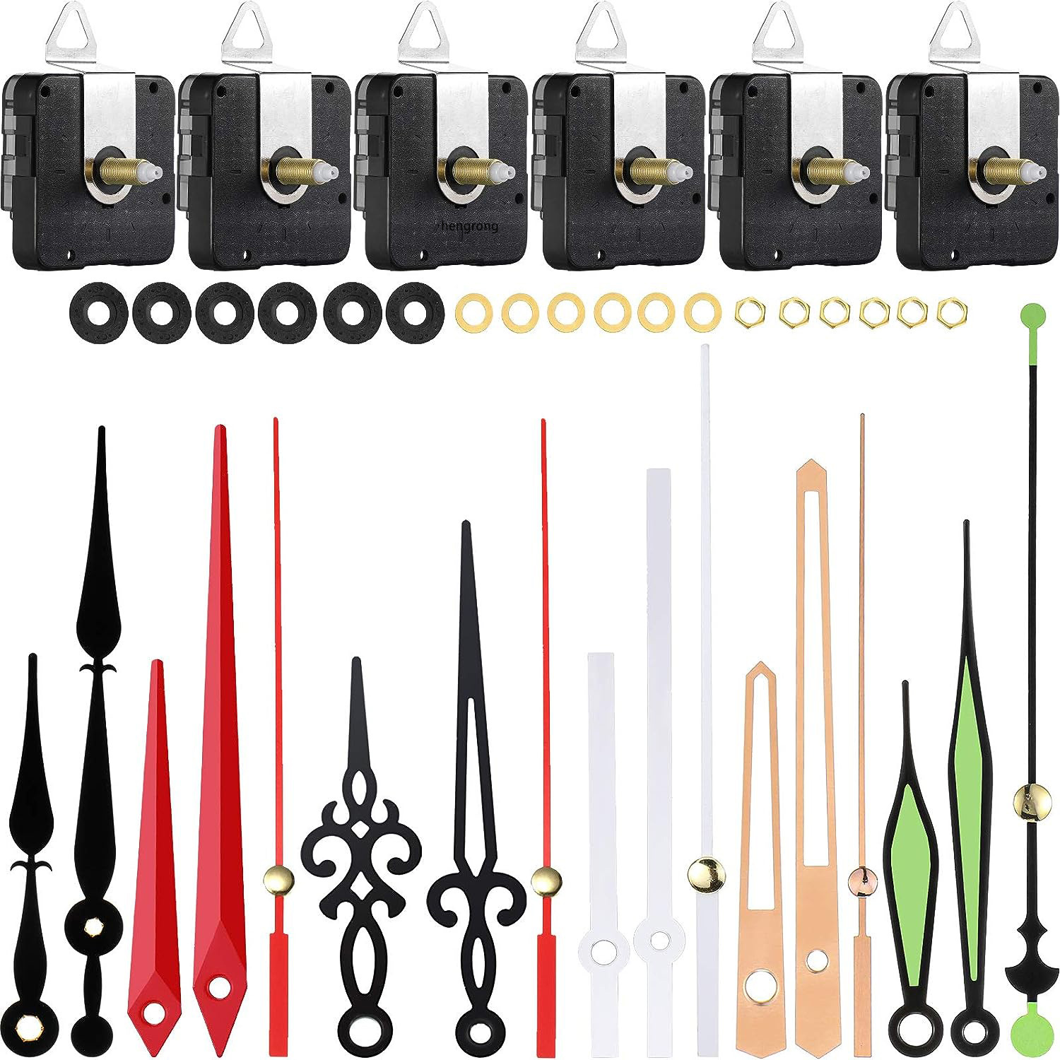 扫描静音机芯轴长20mm钟表配件铝指针家居复古装饰挂钟机芯复古风