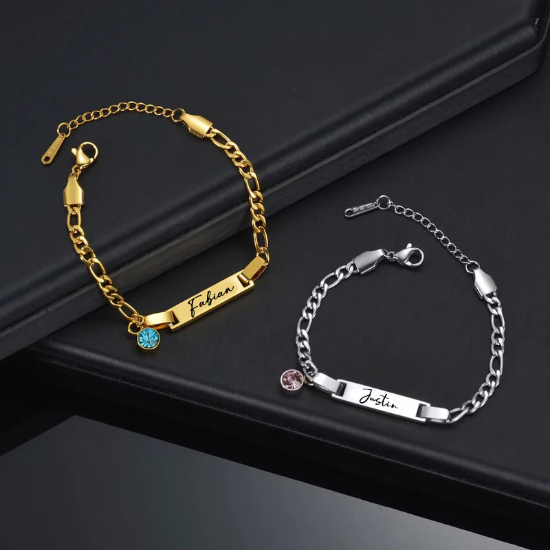 Etsy Customized Children's Bracelet Stainless Steel Decorative Bracelet with Engraved Name and 12 Birthstones, Family Commemorative Bracelet Gift Etsy Customized Children's Bracelet Stainless Steel Decorative Bracelet with Engraved Name and 12 Birthstones, Family Commemorative Bracelet Gift