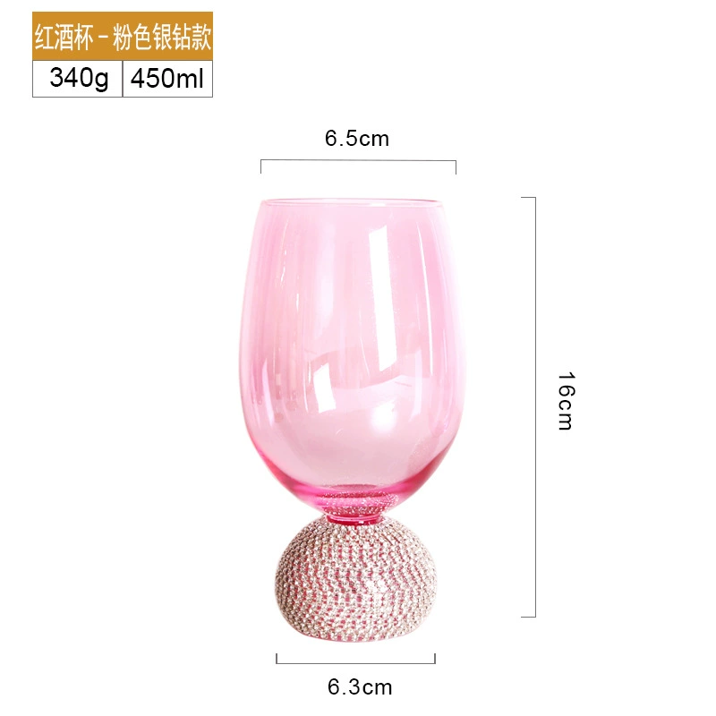 Fuchsia wineglass for whiskey