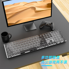 CX40 bluetoothデュアルモード超薄型低軸チョコレートキーキャップRGBビジネスゲーム低ノイズ赤軸機械キーボード