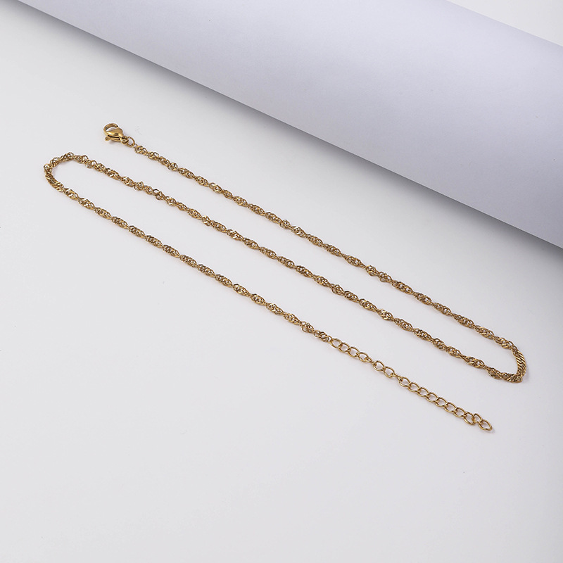 9g Weight Chain Jewelry Making Type DIY Jewelry Accessories Classification 1 Piece Quantity 304 Stainless Steel Material Solid Color Pattern Plating Design Simple Style, Classic Style Style 1 Piece 304 Stainless Steel Solid Color Chain 7