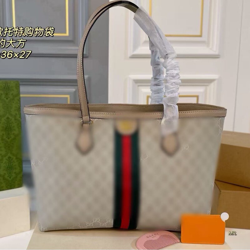 Gucci's New Tote Bag Shopping Bag with Standard Print, Includes a Comb and Mirror, Lightweight, Durable, Simple and Large Gucci's New Tote Bag Shopping Bag with Standard Print, Includes a Comb and Mirror, Lightweight, Durable, Simple and Large
