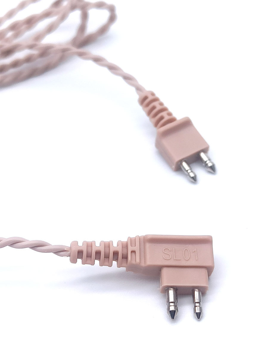 Baoltong audífono accesorios de alambre Siemens caja máquina auricular universal cable cuerda de conexión línea de alambre de dos núcleos