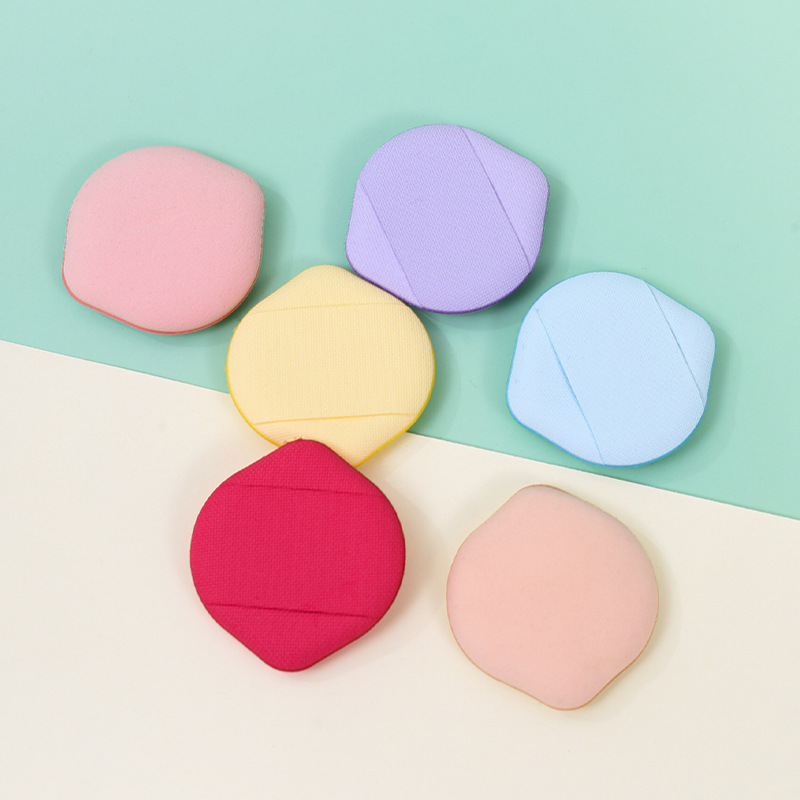 Polvo de pulgar personalizado almohadilla de maquillaje de aire sin polvo mini polvo de dedo de polvo de polvo de polvo de polvo de maquillaje herramientas de belleza