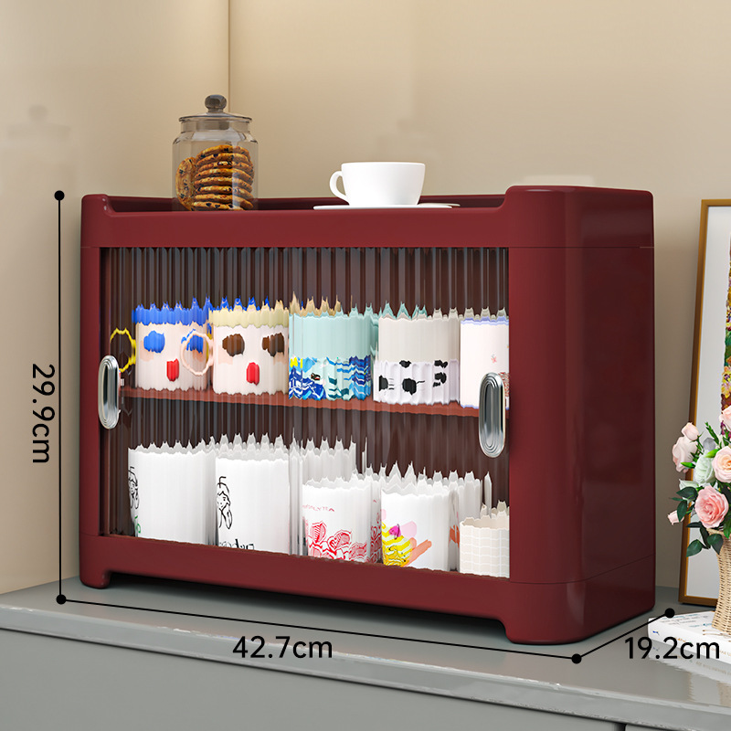 杯架杯子防尘收纳置物架桌面茶杯具马克杯咖啡杯收纳柜水杯放置架|undefined
