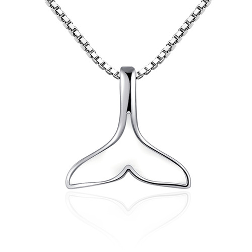 Kuaishou Korean Version Cross-border Silver-plated Pendant for Women, Fish Tail Lightweight Luxury Niche Design 