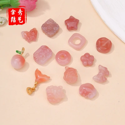 Zərgərlik ara hissələri – Salt Source Agate Fox Apple