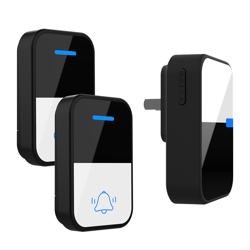 Americano estándar europeo estándar hogar auto-generación timbre inalámbrico impermeable batería-libre cableado de uno a dos timbre electrónico de CA