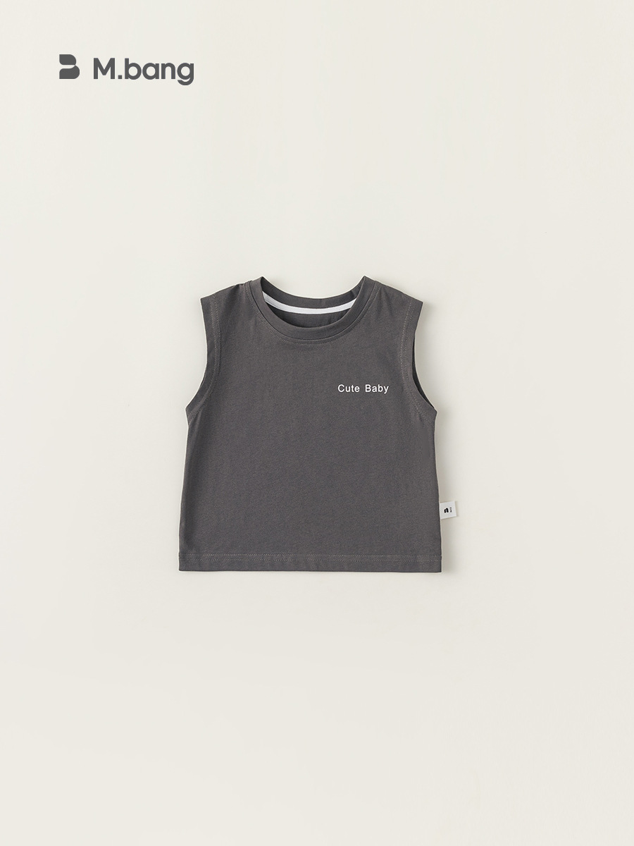 Youbao ropa para niños ropa casual ropa para niños tops chaleco para niños verano nuevo producto camiseta sin mangas para niños estilo occidental XY84003