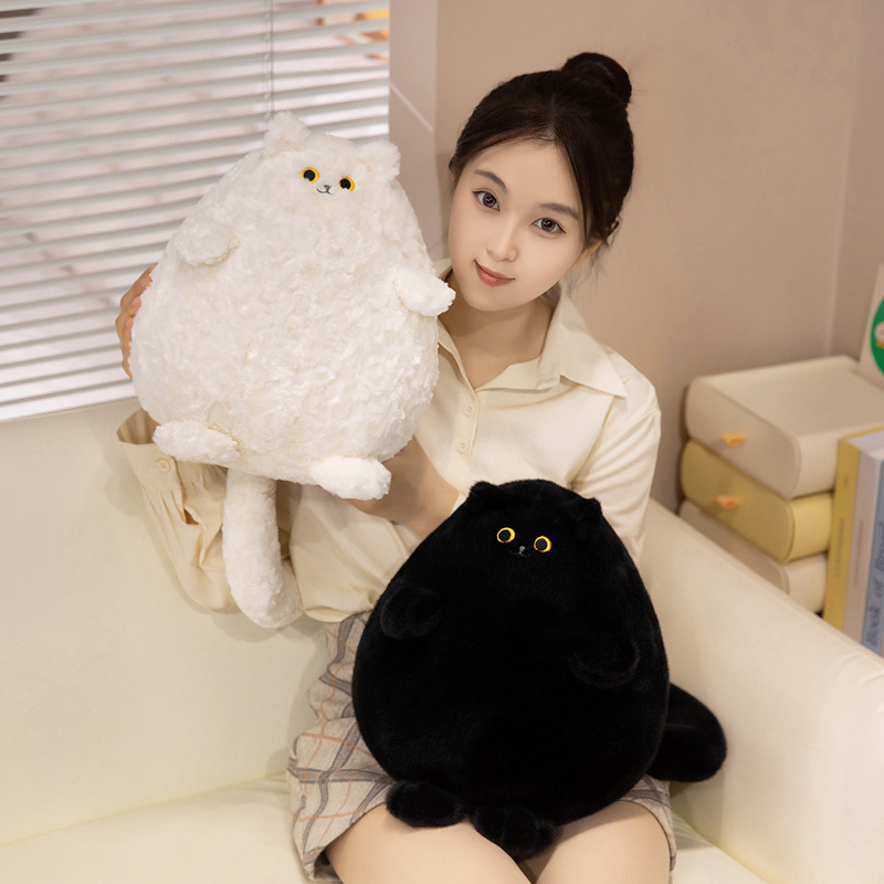 软乎乎超萌胖胖猫公仔憨态可掬抱睡娃娃儿童安抚可爱节日礼物玩偶|undefined