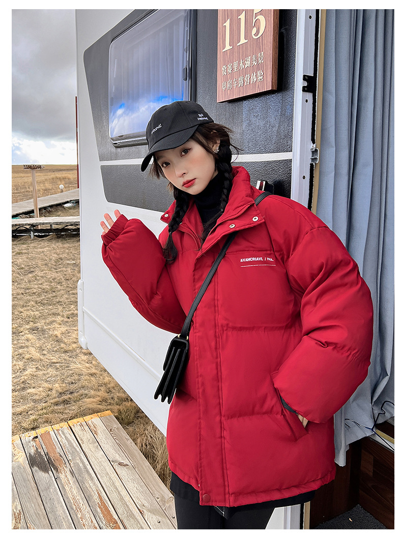 2023 inverno nuovo coreano allentato giù cappotto di cotone da donna di media lunghezza casual grande cappotto di cotone cappotto di cotone cappotto caldo_voghion.com
