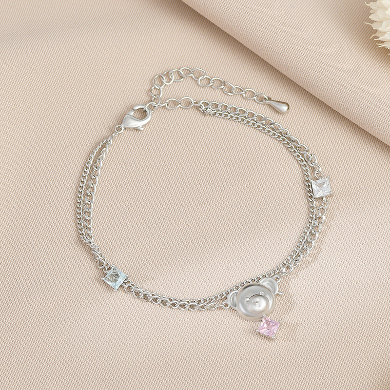 Fashion Bear Copper Plating Zircon Bracelets 1 Piece