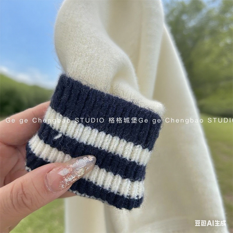 儿童毛衣女童海军领毛衣套头衫新款韩版童装秋冬字母刺绣针织衫衣|undefined