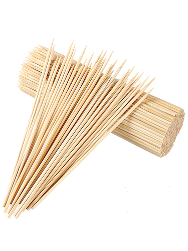 Commercial barbecue skewers fried skewers Bobo chicken grilled sausage oden cooking bamboo skewers disposable bamboo skewers snack skewers wholesale