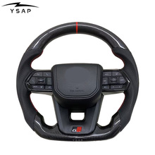 酷路泽LC300 LC200 LC150 Fortuner Hilux Revo锻造碳纤维方向盘