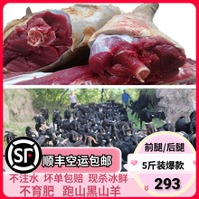 农家散养正宗黑山羊肉新鲜带皮生羊肉前腿带排羊后腿5斤冷鲜包邮