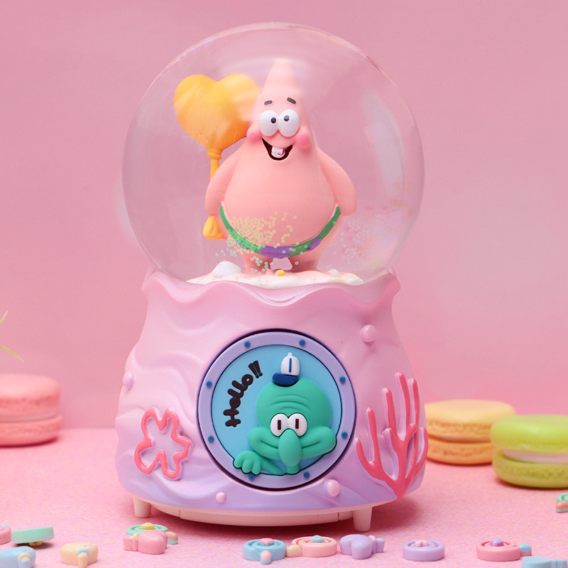 Romántico secreto bosque bola de cristal luminosa caja de música caballo blanco creativo decoración de escritorio de niña regalo de estudiante al por mayor