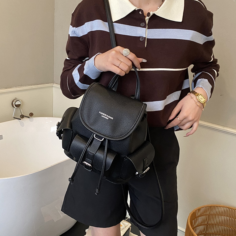 Backpack Women's Casual Versatile Niche Design Backpack Travel Color Blocked Small Backpack_voghion.com