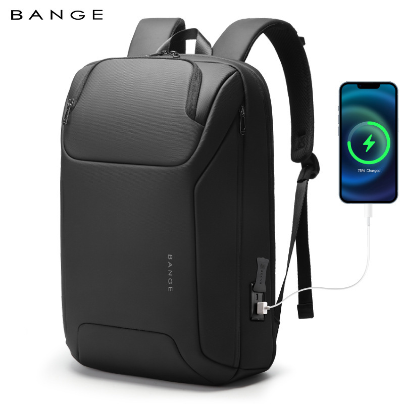 Bange Backpack Men's High-End Business Backpack Cross-Border Multi-Functional Waterproof USB Travel Computer Bag Bags