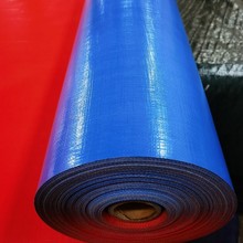 生产PE编织布防水布多色颜色布涂膜编织料pe布手提袋面料收纳袋