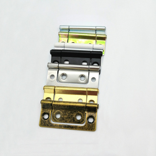 Wooden door 2-inch white zinc mother-in-door hinge indoor door window cabinet hardware iron loose-leaf bearing silent cabinet door hinge