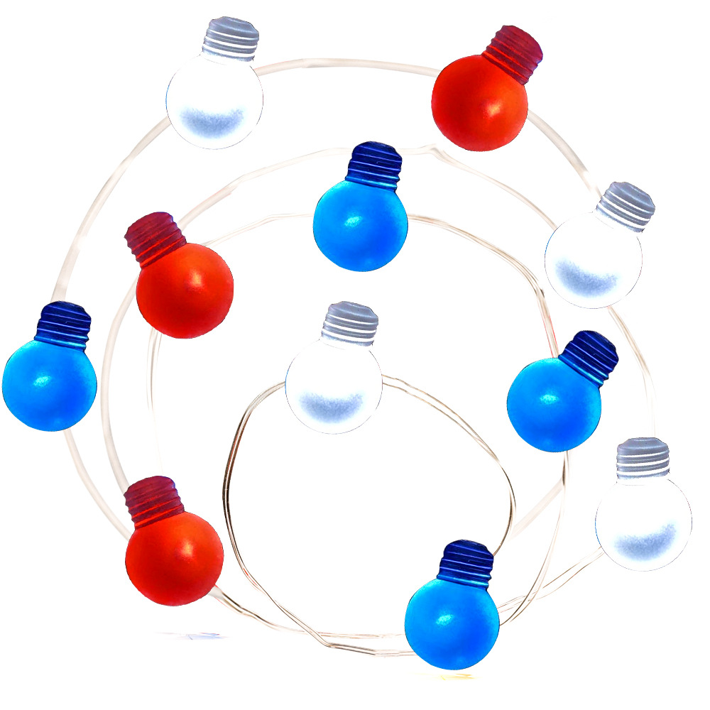 독립 기념일 삼색 전구