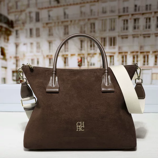 Chhc Cross-Border Trendy Genuine Leather Handbag with a High-Quality Feel, Large Capacity, Solid Color, Vintage Style Women's Handbag