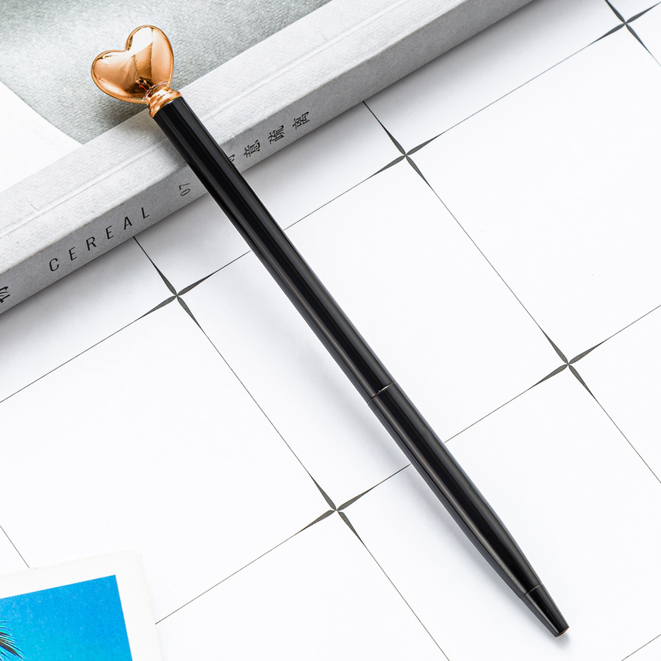 Amor en forma de bolígrafo al por mayor bolígrafo de metal creativo regalo publicitario impresión LOGO amor bolígrafo