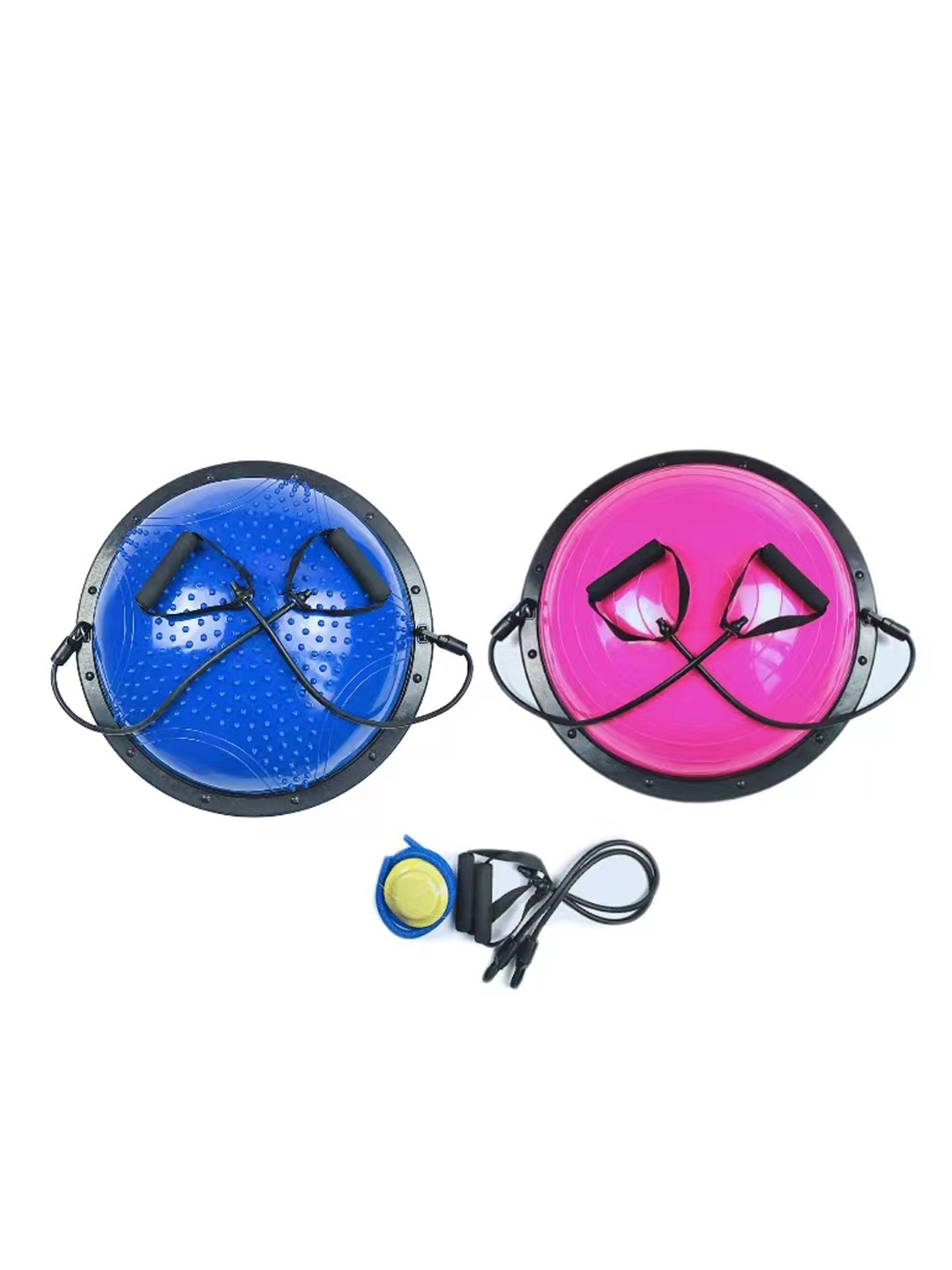 58cm semicírculo equilibrio bola engrosada a prueba de explosiones bola de velocidad de onda 46cm yoga hemisferio pilates fitness yoga pelota