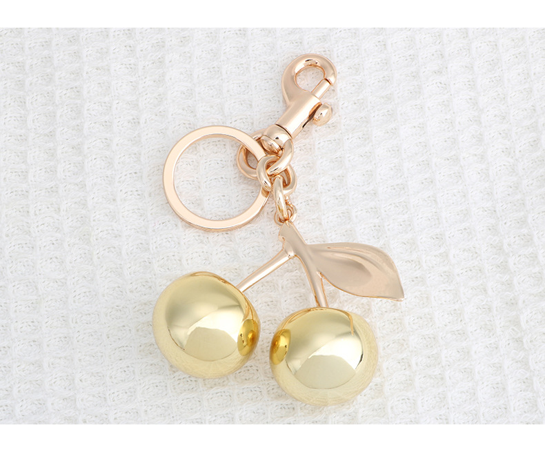 54g Weight Bag Charms Bag Accessories Type 1 Piece Quantity Holiday, Banquet, Daily Occasion Zinc alloy Material Cherry Pattern Casual, Elegant, Lady Style 1 Piece Zinc Alloy Cherry Bag Charms 2