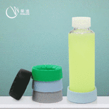 冷飲杯墊加工logo桌面隔熱餐墊防水純色簡約圓形硅膠杯墊定制廠家