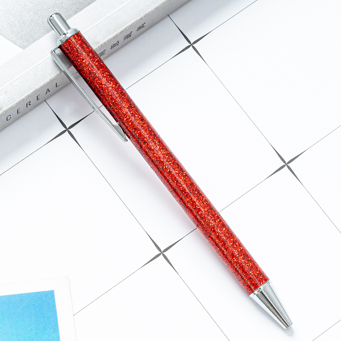 Yiwu fábrica directa polvo de oro prensa bolígrafo publicidad logotipo láser regalos bolígrafo de metal bolígrafo