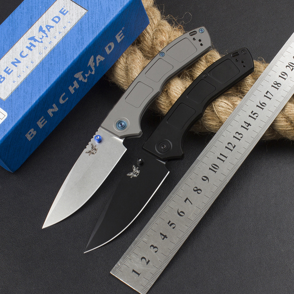 跨境BM748钛合金折叠刀户外多功能小刀野营防身刀高硬度户外刀