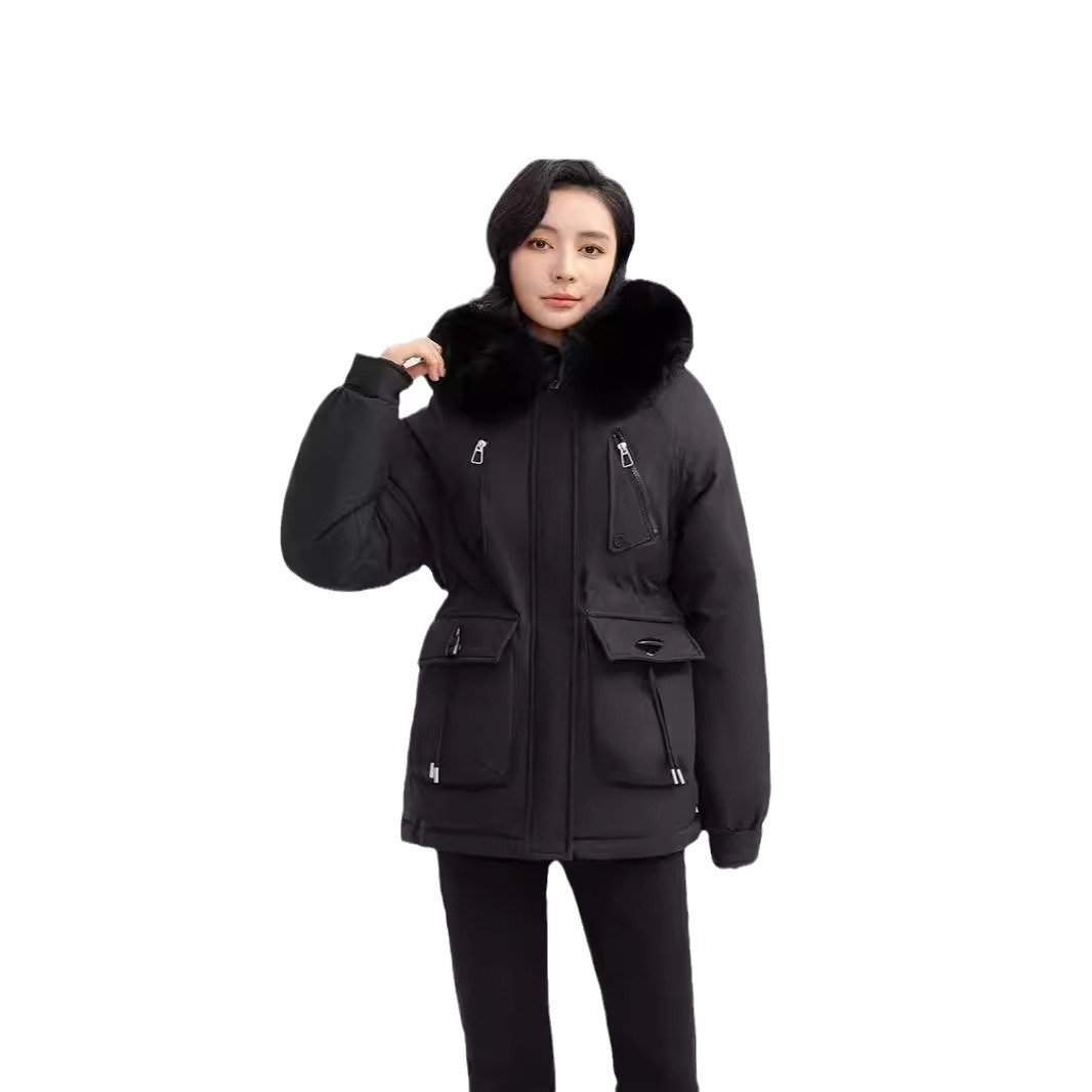 Paquiao mujer ropa de algodón de invierno nuevo estilo coreano suelto chaqueta de algodón interior de terciopelo grueso chaqueta de algodón