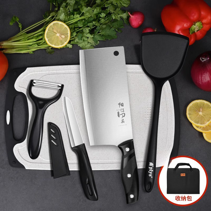 Kit de cortadores de verduras cocina cuchillo de cocina doméstico tablero de cocina 2 en 1 tabla de corte de fábrica super afilada dormitorio