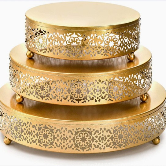 Amazon hierro forjado fiesta de cumpleaños estante de postres estante de pastel de metal boda postres fruta plato de decoración al por mayor