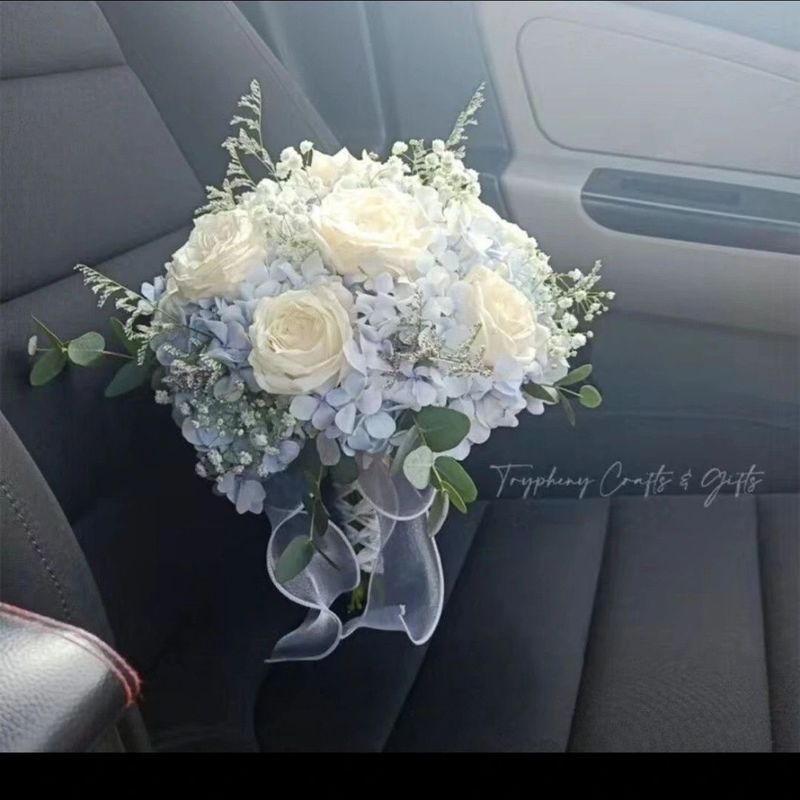 新款中式韩式高级婚礼新娘手捧花仿真手捧花高端玫瑰结婚订婚手捧|undefined