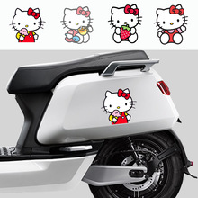 卡通可爱KT猫贴纸电动车摩托车车身划痕装饰贴画ins风笔记本贴纸