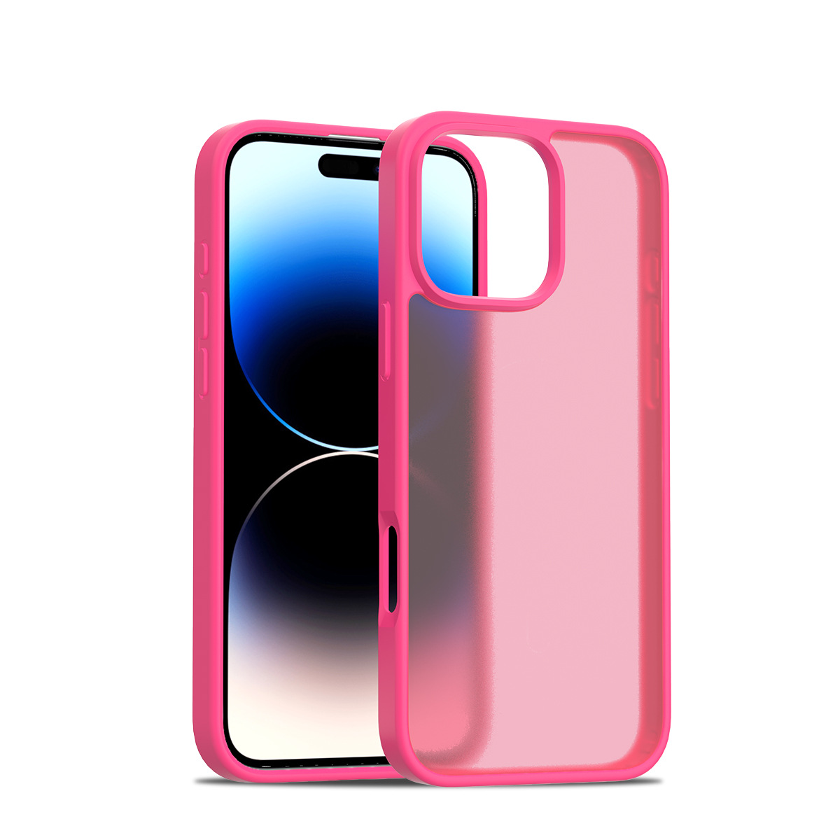 Venta caliente transfronteriza Apple iPhone16Pro sensación de piel dos en uno carcasa anti-caída 2.0 cubierta protectora gruesa anti-caída 16E