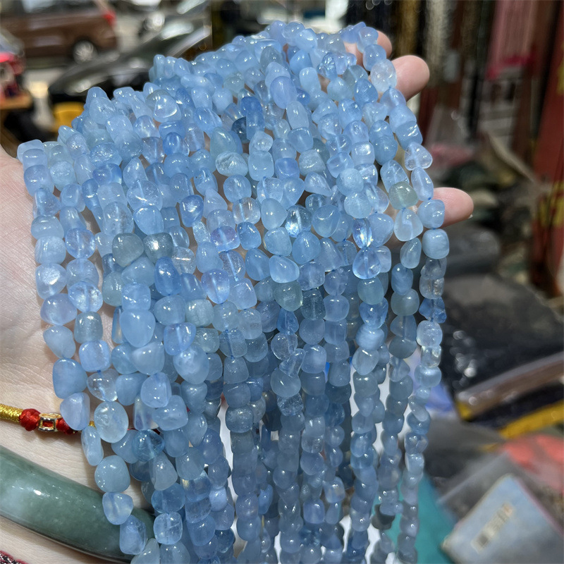 海宝青砕石不規則穴付きチェーンdiyアクセサリーアクセサリー半製品部品散珠量が大きい価格が優れている|undefined