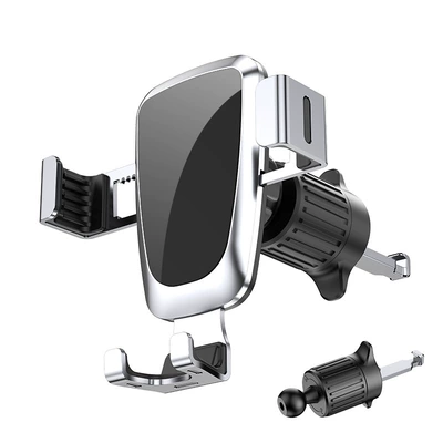 Spiral Hook Car Phone: Car phone holder - yc08-mirror-gravity-bracket-hook-silver