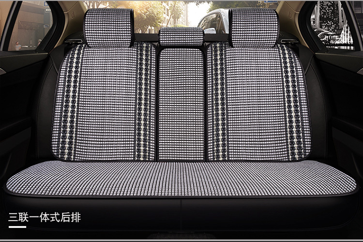 Foreign Trade One Piece Wholesale 2025 New All-Inclusive All-Ice Silk Four-Season Universal Car Seat Cushion