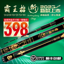 霸王枪斩黑坑钓鱼竿5/6/8/10/12/15/18H超硬19调碳素台钓手杆